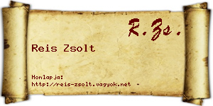 Reis Zsolt névjegykártya